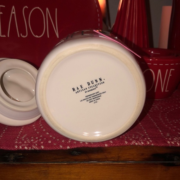 Rae Dunn FARM LIFE Baby Canister with Cow Topper - Picture 7 of 8